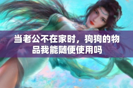当老公不在家时，狗狗的物品我能随便使用吗