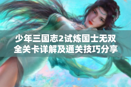 少年三国志2试炼国士无双全关卡详解及通关技巧分享