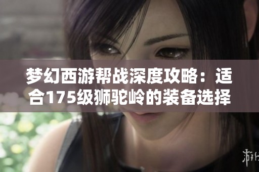 梦幻西游帮战深度攻略：适合175级狮驼岭的装备选择与搭配建议
