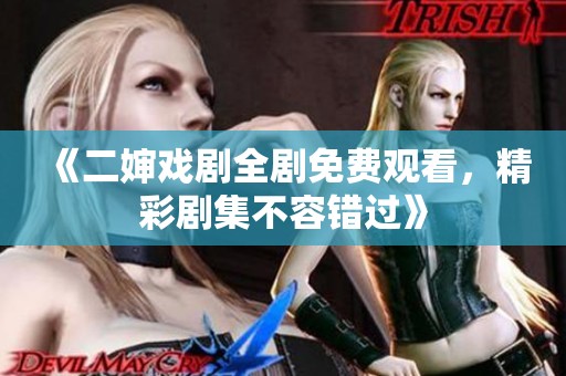 《二婶戏剧全剧免费观看，精彩剧集不容错过》