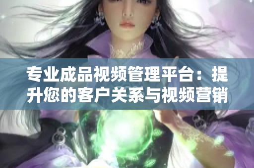 专业成品视频管理平台：提升您的客户关系与视频营销效率