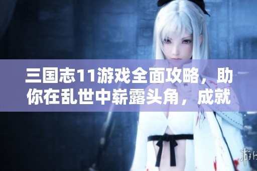 三国志11游戏全面攻略，助你在乱世中崭露头角，成就霸业