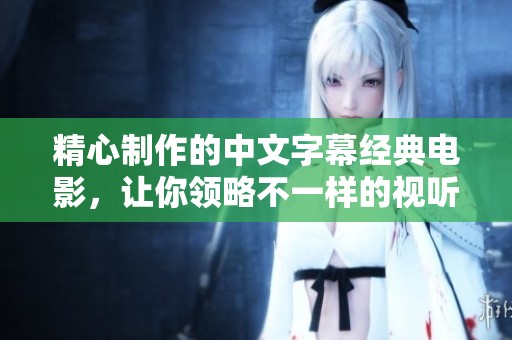精心制作的中文字幕经典电影，让你领略不一样的视听盛宴