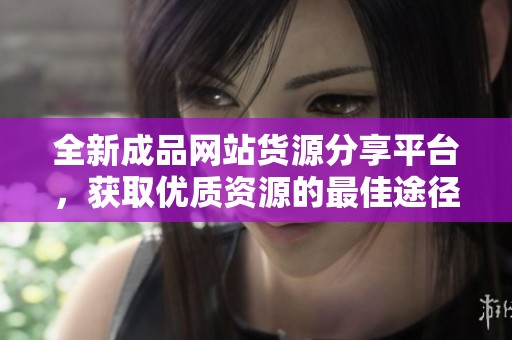 全新成品网站货源分享平台，获取优质资源的最佳途径
