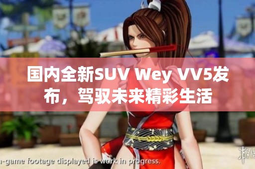 国内全新SUV Wey VV5发布，驾驭未来精彩生活